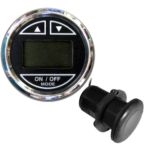 Faria Chesapeake Black 2" Depth Sounder w/Thru-Hull Transducer [13795] - BuoyMart.com  Gauges Faria Beede Instruments