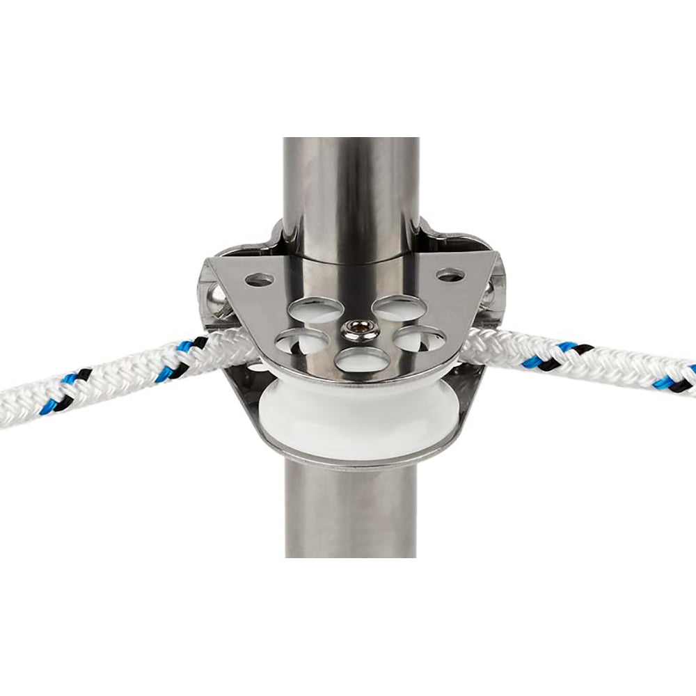 Schaefer Clamp-On Furling Line Stanchion Lead Block - 1" Ball Bearing [300-34] - BuoyMart.com  Blocks Schaefer Marine
