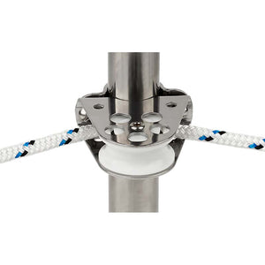 Schaefer Clamp-On Furling Line Stanchion Lead Block - 1" Ball Bearing [300-34] - BuoyMart.com  Blocks Schaefer Marine