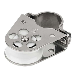 Schaefer Clamp-On Furling Line Stanchion Lead Block - 1" Ball Bearing [300-34] - BuoyMart.com  Blocks Schaefer Marine