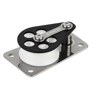 Schaefer Series 3 Flat Base/Alum Cheek/Delrin Sheave [303-09] - BuoyMart.com  Blocks Schaefer Marine