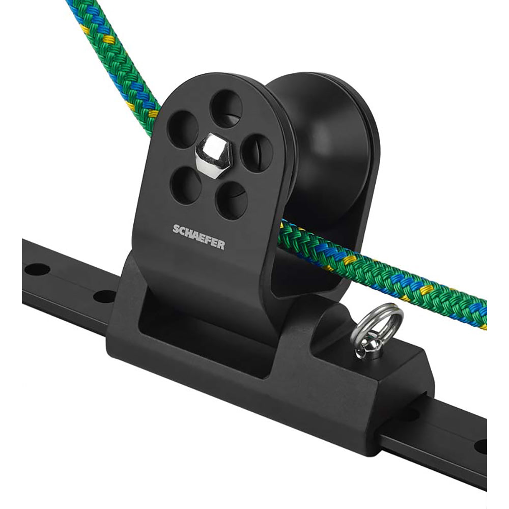 Schaefer Twin Sheet Block f/1-1/4" T-Track - Black [32-97] - BuoyMart.com  Blocks Schaefer Marine