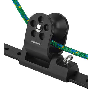 Schaefer Twin Sheet Block f/1-1/4" T-Track - Black [32-97] - BuoyMart.com  Blocks Schaefer Marine