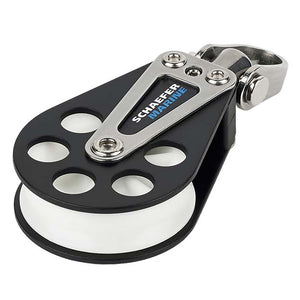 Schaefer Single Aluminum Block - 51mm Sheave [504-05] - BuoyMart.com  Blocks Schaefer Marine