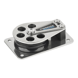 Schaefer Series 5 Flat Base Cheek Block - Stainless Steel Cheeks [505-11] - BuoyMart.com  Blocks Schaefer Marine