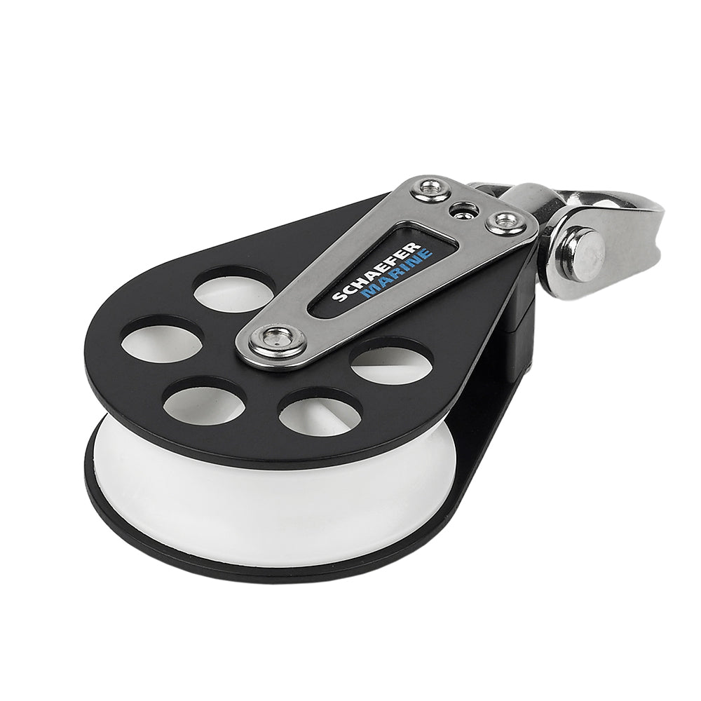 Schaefer Single Aluminum Block - 60mm Sheave [704-05] - BuoyMart.com  Blocks Schaefer Marine