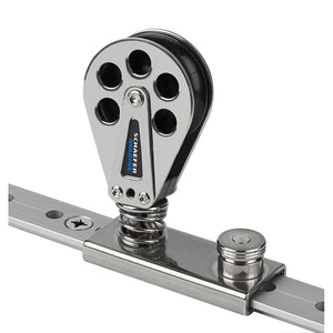 Schaefer Spring Loaded/Lined Slide/Stainless Steel f/1-1/4" T-Track [705-92] - BuoyMart.com  Blocks Schaefer Marine