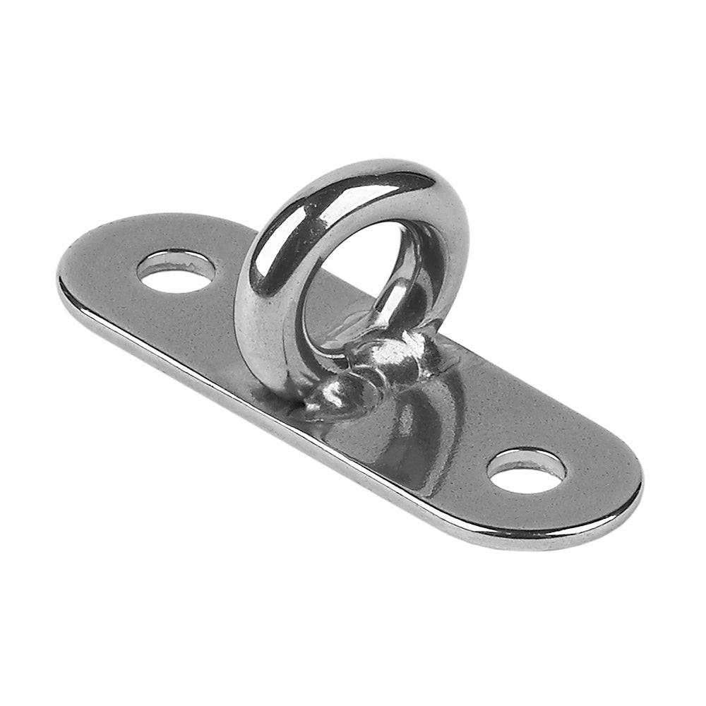 Schaefer Stainless Steel Welded Pad Eye - 1-7/8"L x 5/8"W [78-02] - BuoyMart.com  Hardware Schaefer Marine
