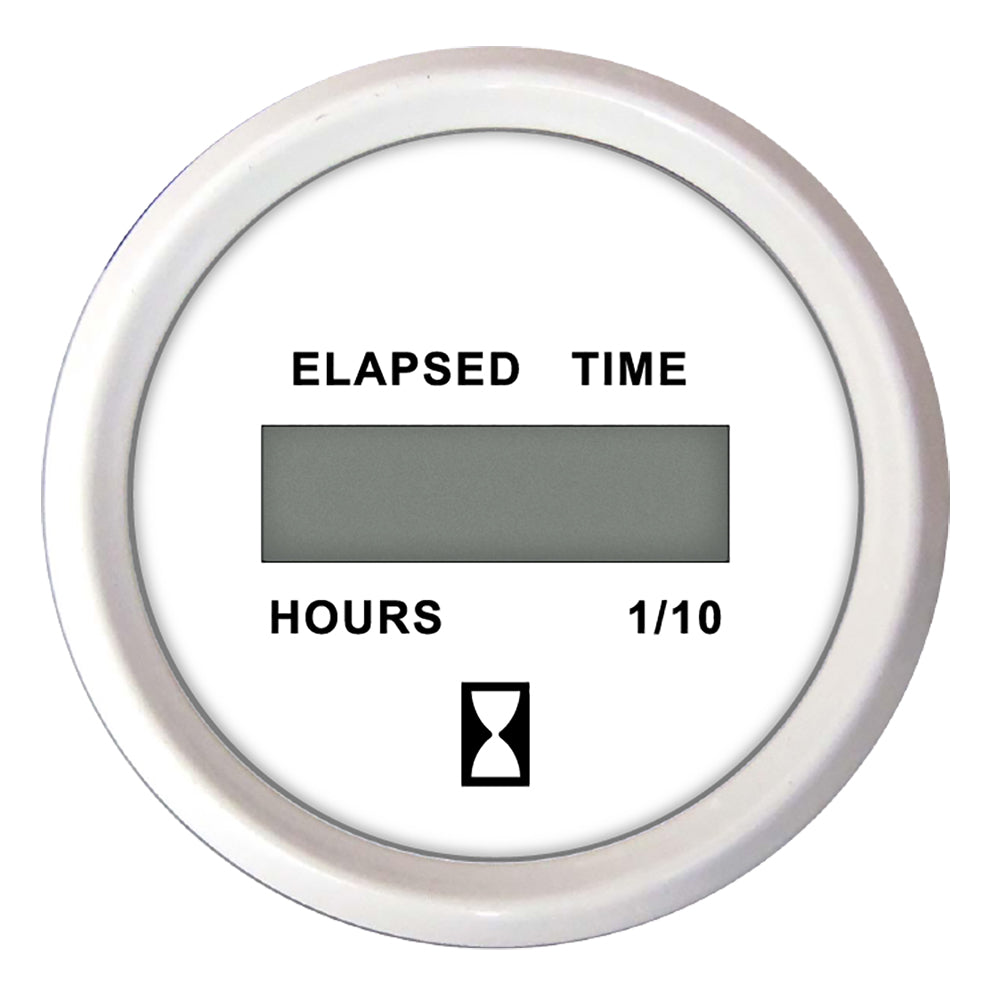 Faria Dress White 2" Hourmeter (Digital) [13130] - BuoyMart.com  Gauges Faria Beede Instruments