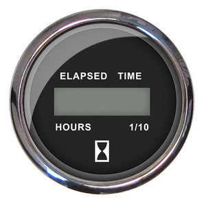 Faria Chesapeake Black 2" Hourmeter (Digital) [13715] - BuoyMart.com  Gauges Faria Beede Instruments