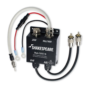 Shakespeare 5257-S Antenna Splitter f/VHF Radio, AIS Receiver  AM/FM Stereo [5257-S] - BuoyMart.com  Accessories Shakespeare