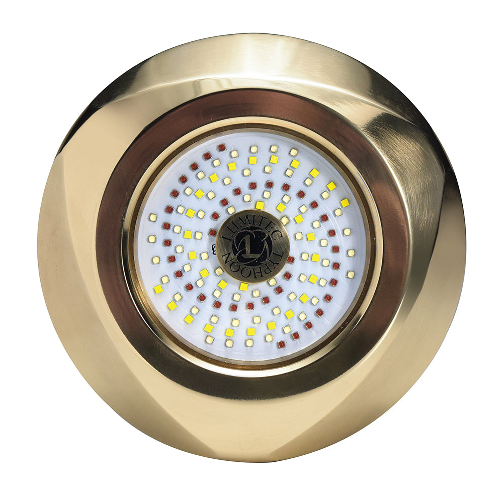 Lumitec SeaBlaze Typhoon Underwater Bronze Thru-Hull LED Light - RGBW Spectrum [101449] - BuoyMart.com  Underwater Lighting Lumitec