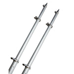 TACO 18 Deluxe Outrigger Poles w/Rollers - Silver/Silver [OT-0318HD-VEL] - BuoyMart.com  Outriggers TACO Marine