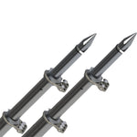 TACO 18 Deluxe Outrigger Poles w/Rollers - Silver/Black [OT-0318HD-BKA] TACO Marine