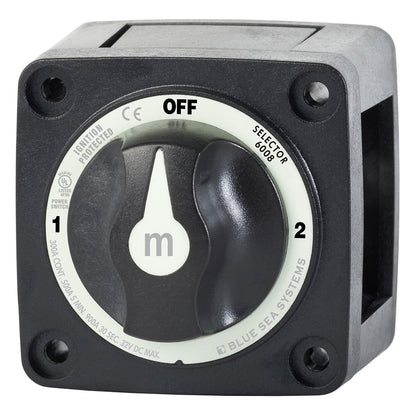 Blue Sea 6008200 m-Series Selector 3 Position Battery Switch - Black [6008200] - BuoyMart.com  Battery Management Blue Sea Systems