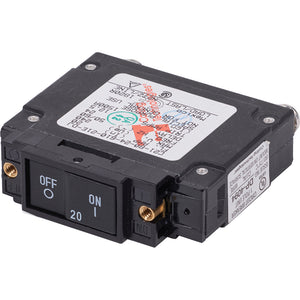 Blue Sea 7457 UL-489 Circuit Breaker - 20A Flat Rocker [7457] - BuoyMart.com  Circuit Breakers Blue Sea Systems