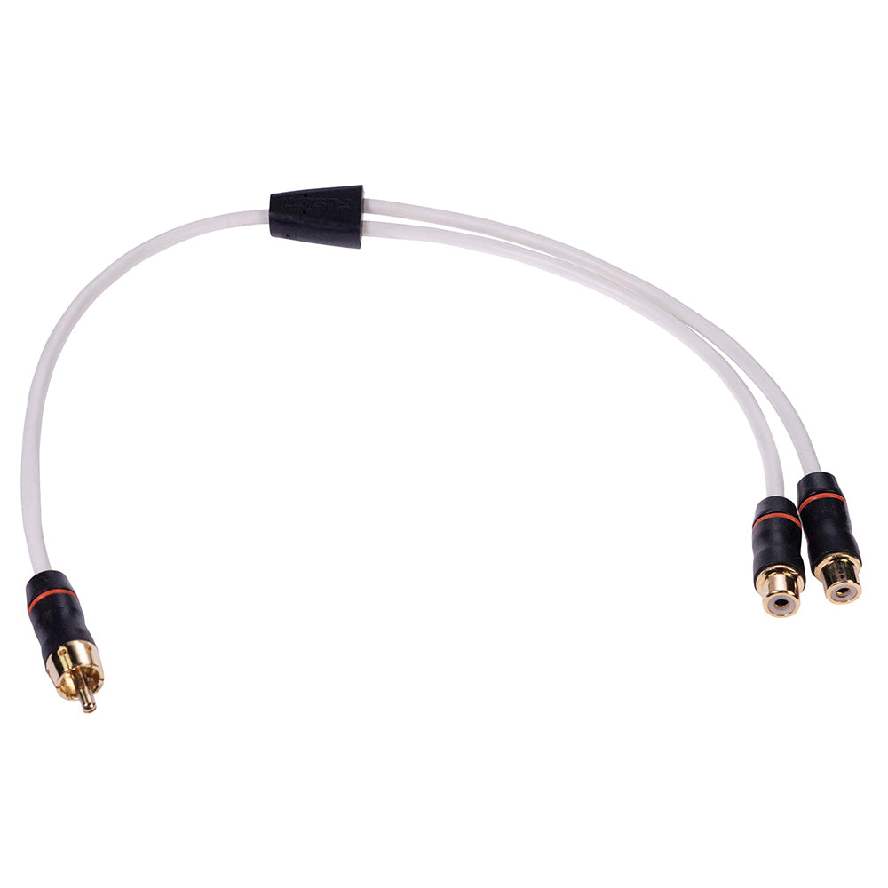 Fusion Performance RCA Cable Splitter - 1 Male to 2 Female - .9 [010-12622-00] - BuoyMart.com  Accessories Fusion