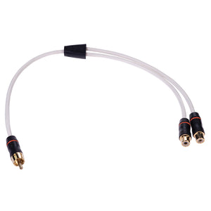 Fusion Performance RCA Cable Splitter - 1 Male to 2 Female - .9 [010-12622-00] - BuoyMart.com  Accessories Fusion