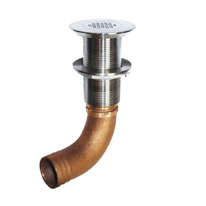 GROCO 1-1/2" Hose Barb Stainless Straight Deck Drain [SCUS-1500] - BuoyMart.com  Fittings GROCO