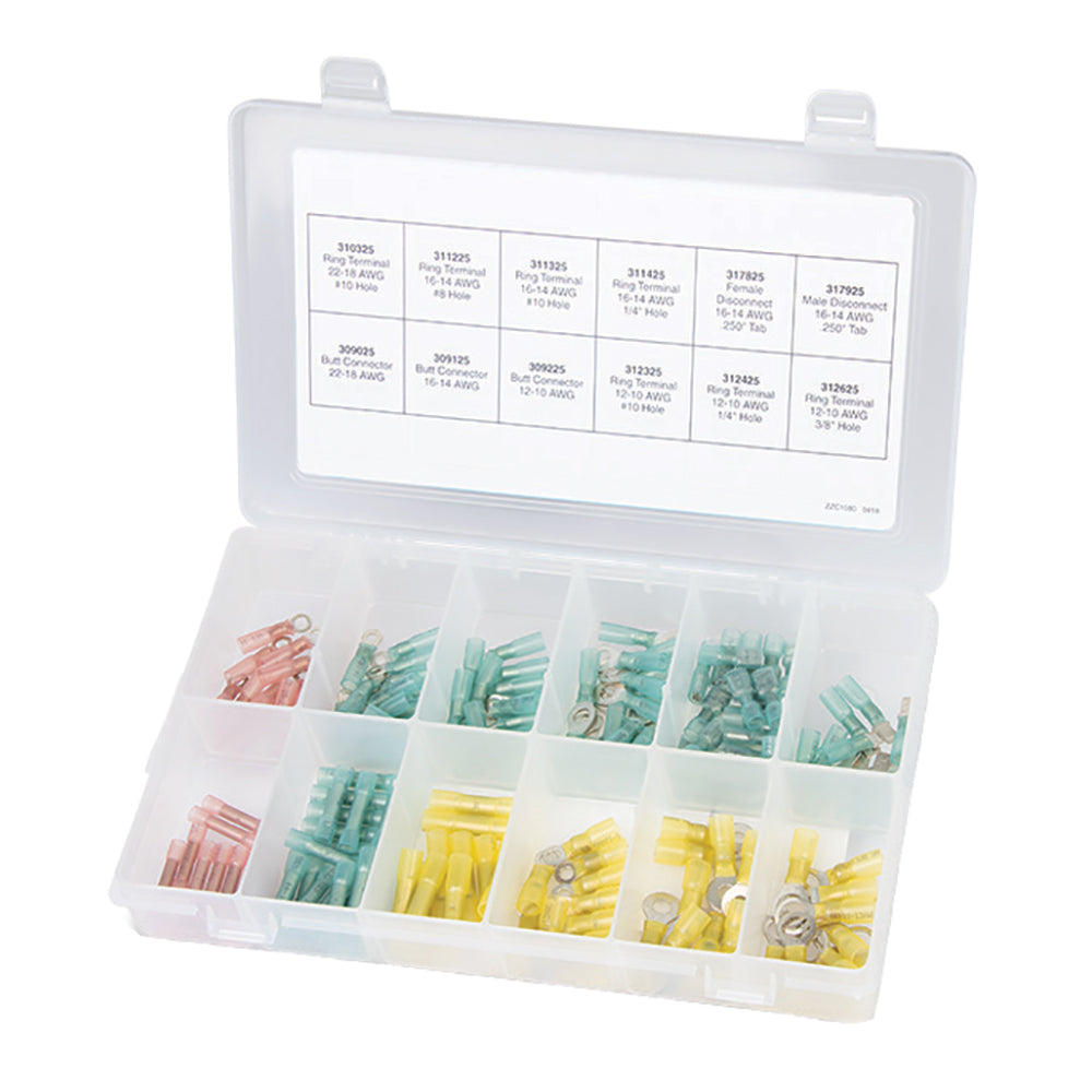 Ancor 160-Piece Heat Shrink Terminals  Connectors Kit [320101] - BuoyMart.com  Terminals Ancor