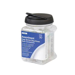 Ancor Heat Shrink Multi-Wire Step Down Butt Connectors 24-8 Assorted 30-Piece Jar [320000] - BuoyMart.com  Terminals Ancor