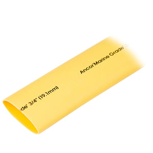 Ancor Heat Shrink Tubing 3/4" x 48" - Yellow - 1 Piece [306948] - BuoyMart.com  Wire Management Ancor