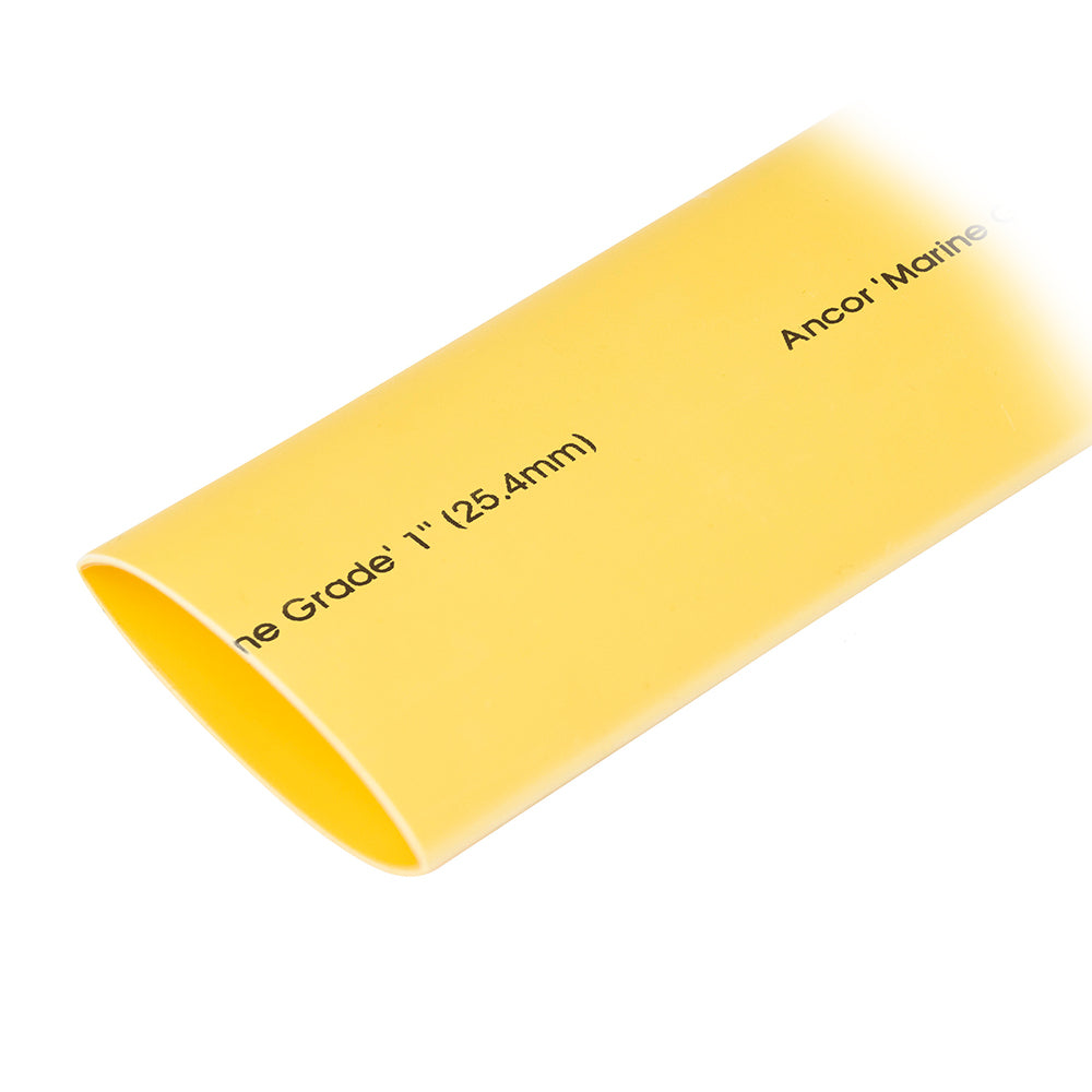 Ancor Heat Shrink Tubing 1" x 48" - Yellow - 1 Pieces [307948] - BuoyMart.com  Wire Management Ancor