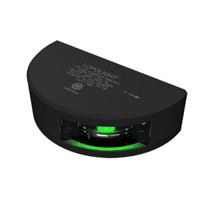 Lopolight Series 101-001 - Starboard Side Light - 1NM - Vertical Mount - Green - Black Housing [101-001-B] - BuoyMart.com  Navigation Lights Lopolight