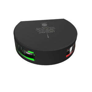 Lopolight Series 101-004 Starboard  Port Side Light - 1NM - Vertical Mount - Green/Red - Black Housing [101-004-B] - BuoyMart.com  Navigation Lights Lopolight