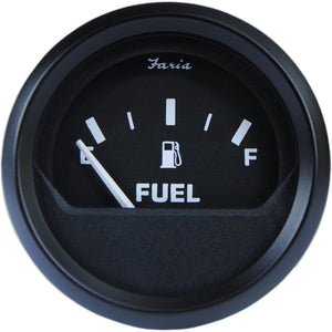 Faria Euro Black 2" Fuel Level Gauge - Metric [12802] - BuoyMart.com  Gauges Faria Beede Instruments