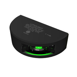 Lopolight Series 301-001 - Starboard Sidelight - 2NM - Vertical Mount - Green - Black Housing [301-001-B] - BuoyMart.com  Navigation Lights Lopolight