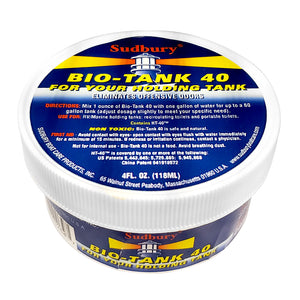 Sudbury Bio-Tank 40 Holding Tank Treatment - 4oz [926] - BuoyMart.com  Cleaning Sudbury