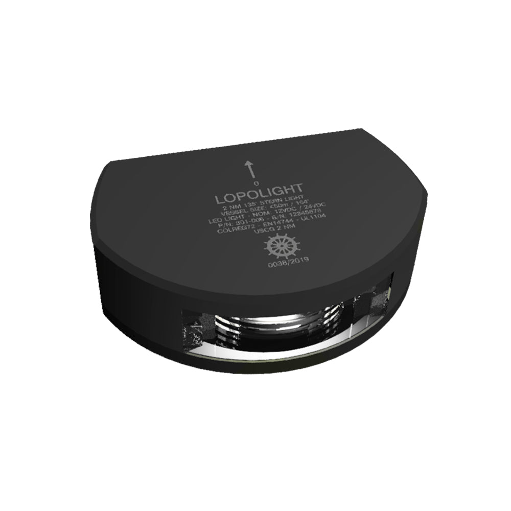 Lopolight Series 301-006 - Stern Light - 2NM - Vertical Mount - White - Black Housing [301-006-B] - BuoyMart.com  Navigation Lights Lopolight