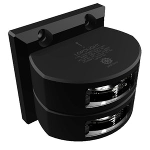 Lopolight Series 301-006 - Double Stacked Stern Light - 2NM - Vertical Mount - White - Black Housing [301-006ST-B] - BuoyMart.com  Navigation Lights Lopolight