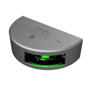 Lopolight Series 301-101 - Starboard Sideight - 3NM - Vertical Mount - Green - Silver Housing [301-101] - BuoyMart.com  Navigation Lights Lopolight