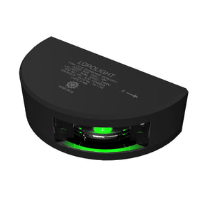 Lopolight Series 301-101 - Starboard Sideight - 3NM - Vertical Mount - Green - Black Housing [301-101-B] - BuoyMart.com  Navigation Lights Lopolight