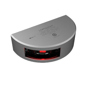 Lopolight Series 301-102 - Port Sidelight - Vertical Mount - 3NM - Red - Silver Housing [301-102] - BuoyMart.com  Navigation Lights Lopolight