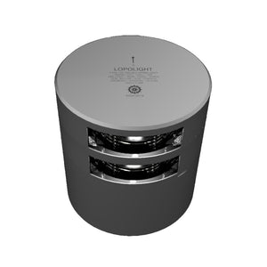 Lopolight Series 301-106 - Double Stacked Stern Light - 3NM - Horizontal Mount - White - Silver Housing [301-105ST] - BuoyMart.com  Navigation Lights Lopolight