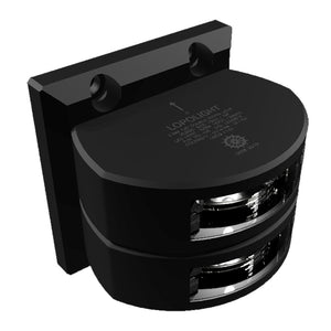 Lopolight Series 301-106 - Double Stacked Stern Light - 3NM - Vertical Mount -White - Black Housing [301-106ST-B] - BuoyMart.com  Navigation Lights Lopolight