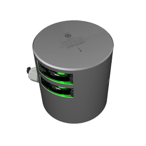 Lopolight Series 301-108 - Double Stacked Navigation Light - 3NM - Horizontal Mount - Green - Silver Housing [301-108ST] - BuoyMart.com  Navigation Lights Lopolight