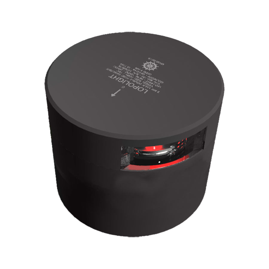 Lopolight Series 301-109 - Navigation Light - 3NM - Horizontal Mount - Red - Black Housing [301-109-B] - BuoyMart.com  Navigation Lights Lopolight