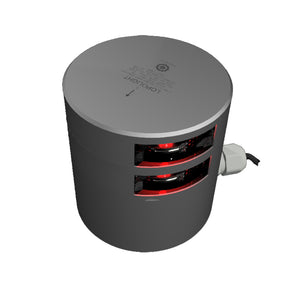 Lopolight Series 301-109 - Double Stacked Navigation Light - 3NM - Horizontal Mount - Red - Silver Housing [301-109ST] - BuoyMart.com  Navigation Lights Lopolight