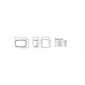 Hella Marine NaviLED Compact 2nm Towing Navigation Lamp - Black Shroud [980520601] - BuoyMart.com  Navigation Lights Hella Marine