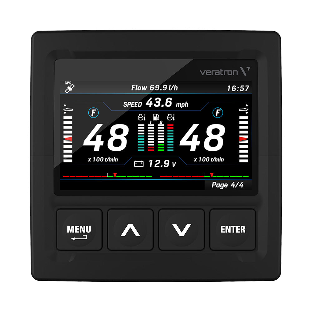 Veratron OceanLink 4.3" NMEA 2000 Certified TFT Gateway - Black [A2C1352150001] - BuoyMart.com  Instruments Veratron