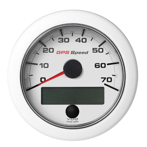 Veratron 3-3/8" (85mm) OceanLink GPS Speedometer (0-70 KN/MPH/KMH) - White Dial  Bezel [A2C1352090001] - BuoyMart.com  Gauges Veratron
