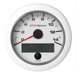 Veratron 3-3/8" (85mm) OceanLink GPS Speedometer (0-14 KN/MPH/KMH) White Dial  Bezel [A2C1352010001] - BuoyMart.com  Gauges Veratron