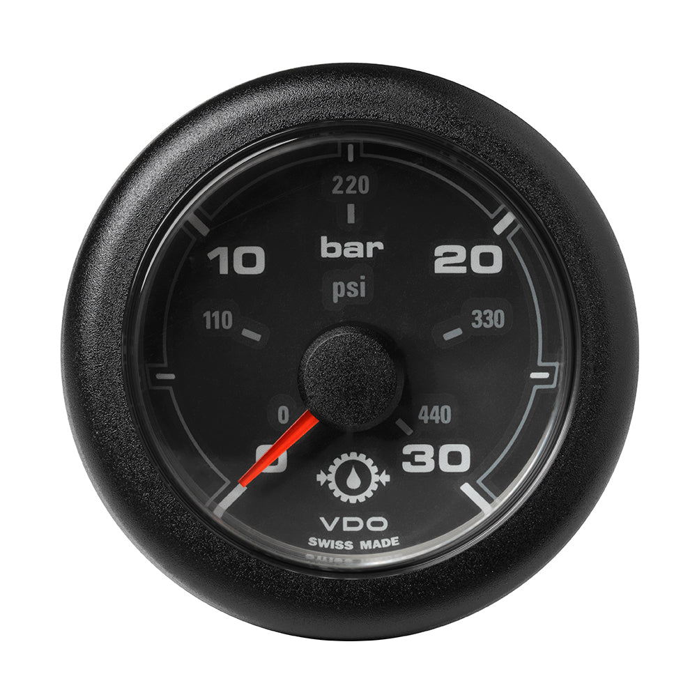 Veratron 52MM (2-1/16") OceanLink Transmission Oil Pressure Gauge - 30 Bar/440 PSI - Black Dial  Bezel [A2C1066040001] - BuoyMart.com  Gauges Veratron