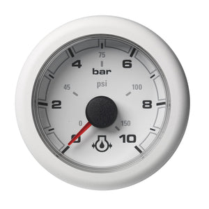 Veratron 52MM (2-1/16") OceanLink Engine Oil Pressure - 10 Bar/150 PSI - White Dial  Bezel [A2C1066010001] - BuoyMart.com  Gauges Veratron
