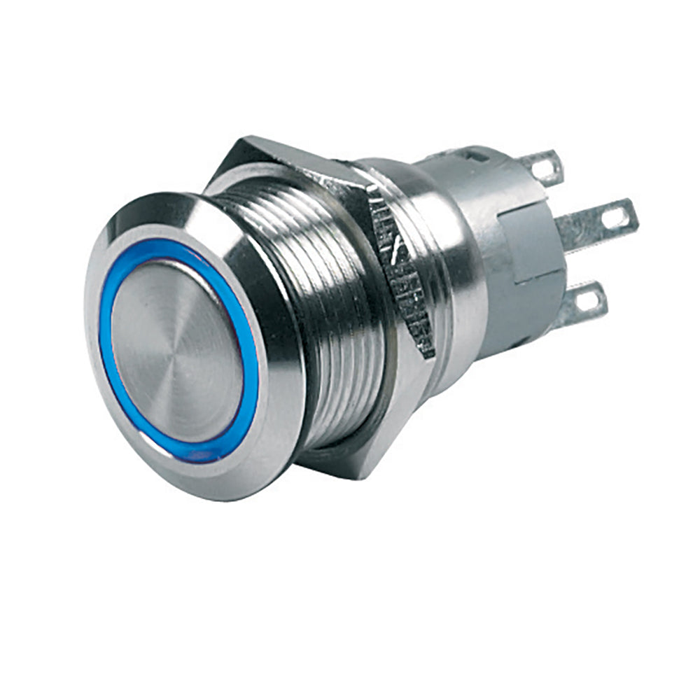 BEP Push-Button Switch 12V Momentary On/Off - Blue LED [80-511-0004-00] - BuoyMart.com  Switches & Accessories BEP Marine