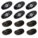 RIGID Industries A-Series Rock Light Kit - 6 Blue Lights - Black [400283] - BuoyMart.com  Interior / Courtesy Light RIGID Industries
